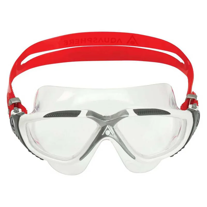 Aqua Sphere Vista Clear Lens Goggles White Red-1